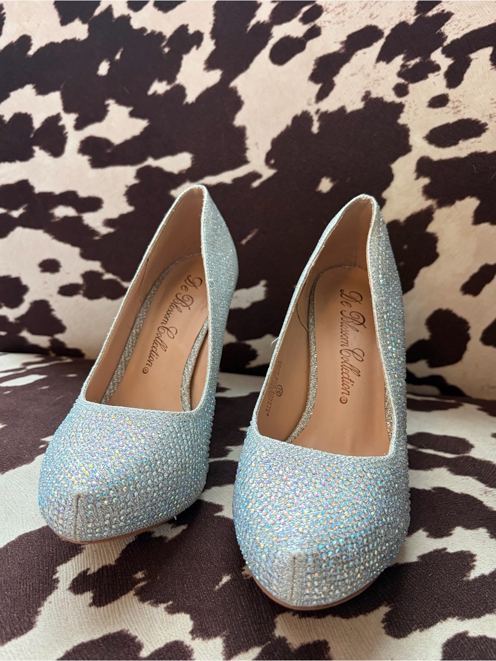 Sparkling Crystal Pumps Jeweled Heels